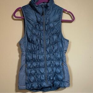 Tangerine Blue Puffer‎ Vest Excellent Condition Size Small